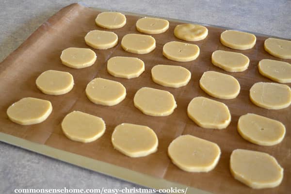 Preparing easy lemon almond cookies for baking.