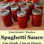 home canned spaghetti sauce