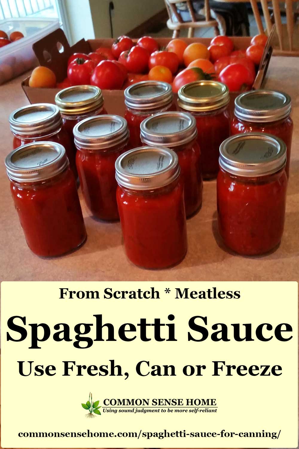 Canning Spaghetti Sauce - Canned Spaghetti Sauce Recipe