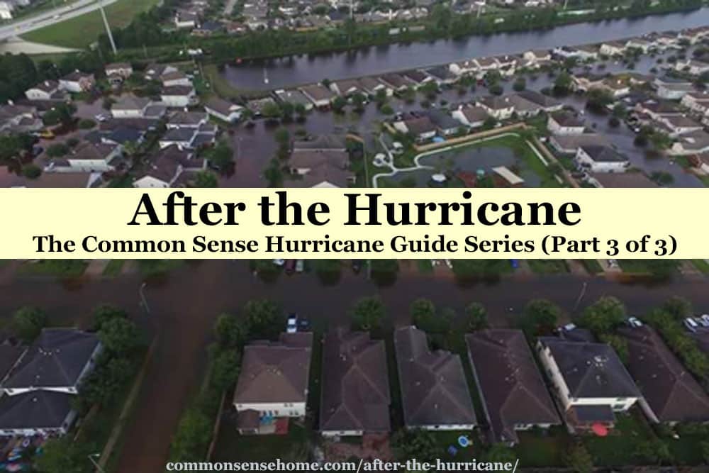 Flooding after the hurricane, after Hurricane Harvey