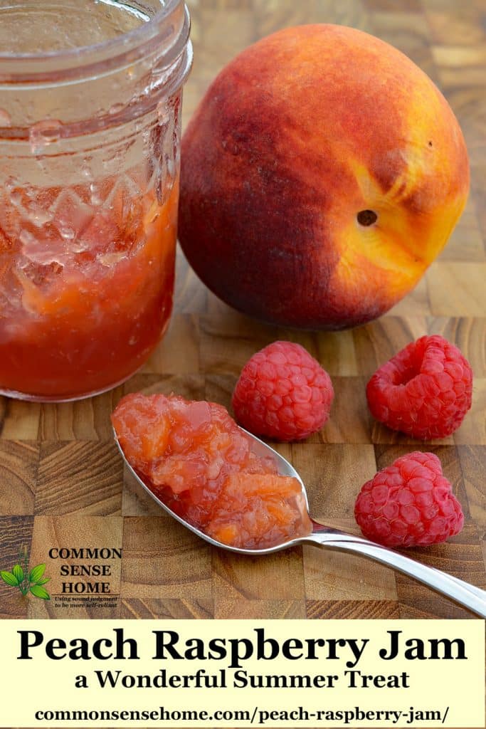 EASY Raspberry Peach Jam