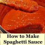 homemade spaghetti sauce