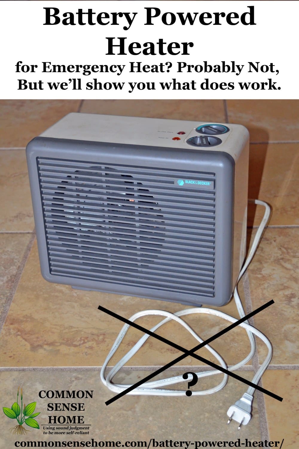 battery powered heater