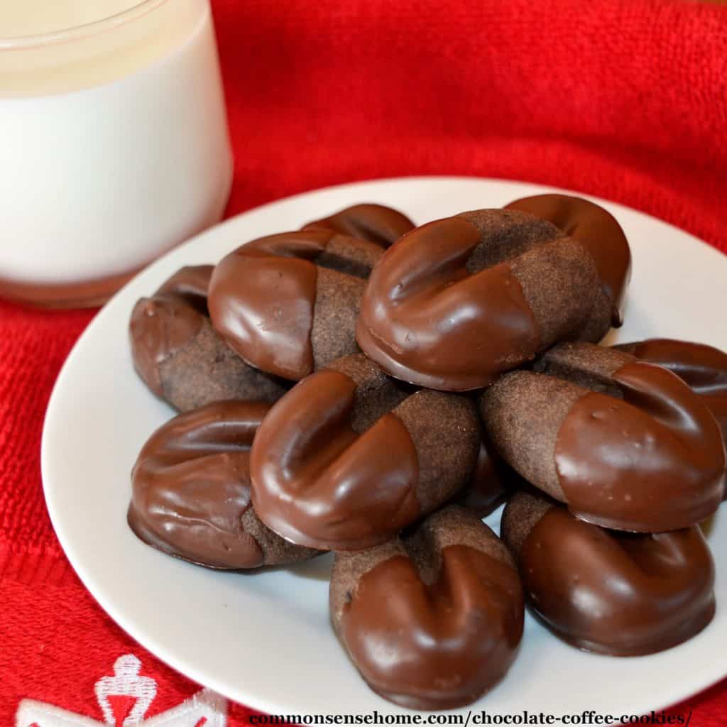 chocolate coffee cookies