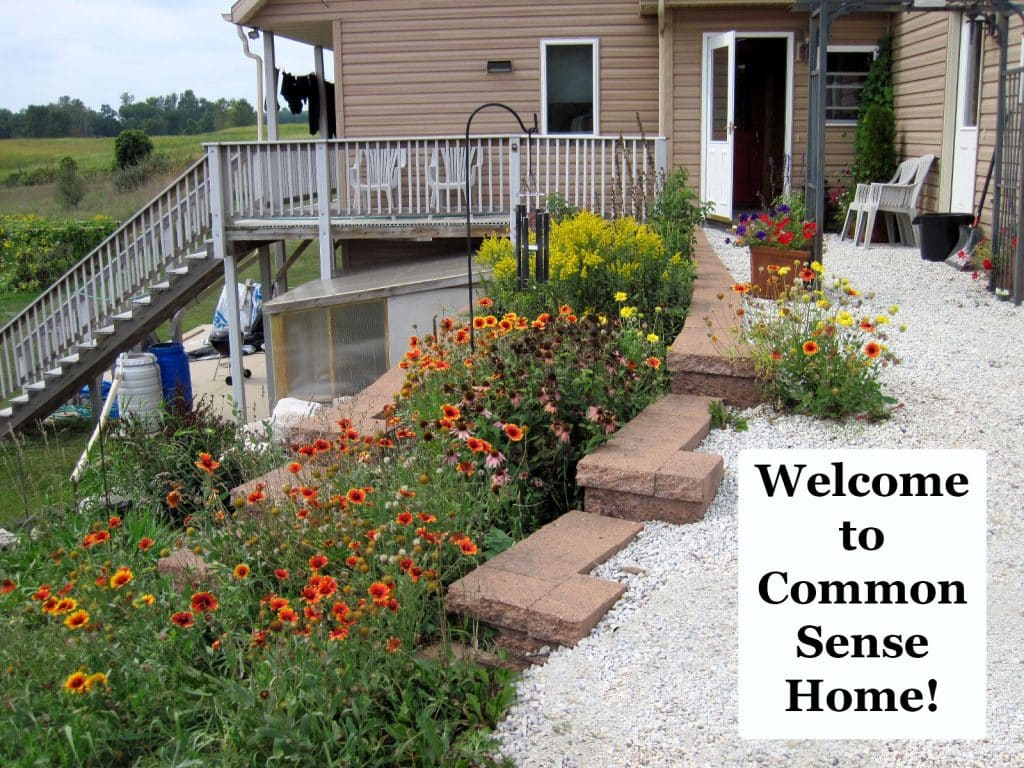Welcome to Common Sense Home! - flowers next to front door