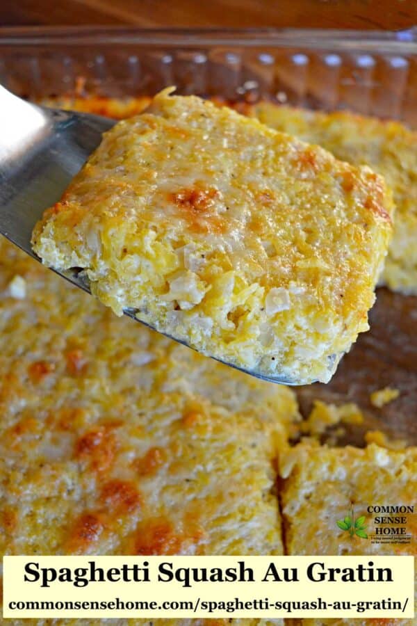 Spaghetti Squash Au Gratin - Low Carb, Cheesy and Delicious