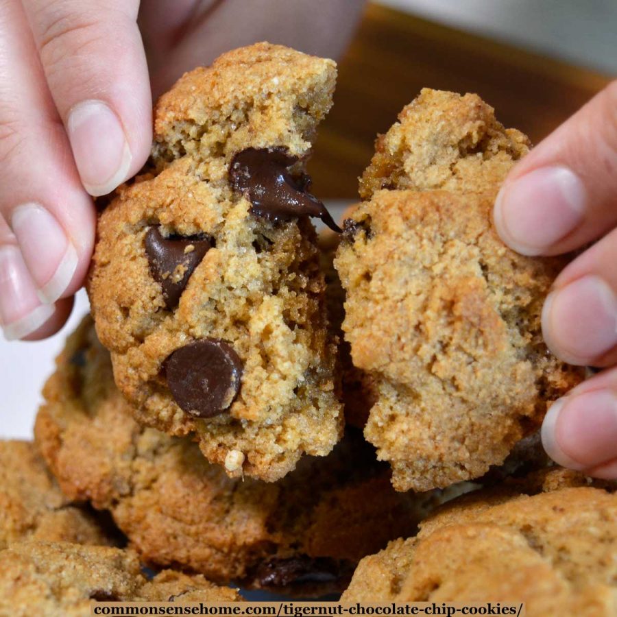 tigernut flour chocolate chip cookies
