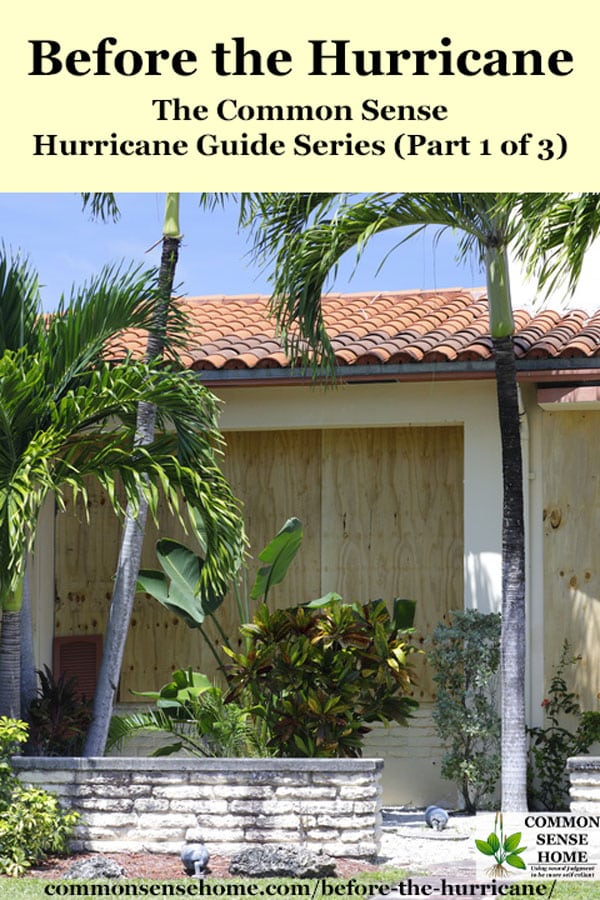 Preparing a home before the hurricane with wood over the windows