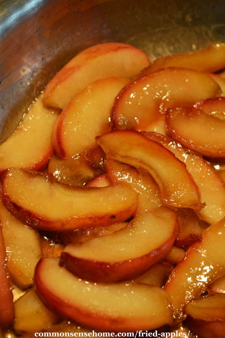 Fried Apples with Maple Cinnamon Glaze (No Refined Sugar)