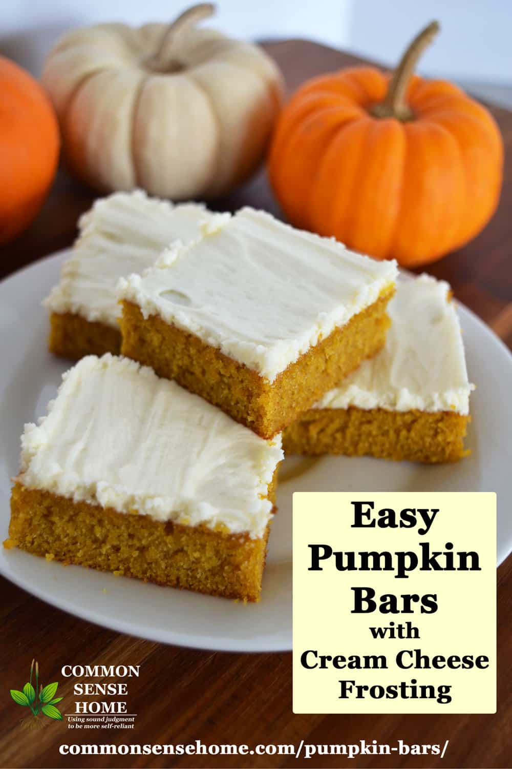 Mom's Best Pumpkin Bars with Cream Cheese Frosting