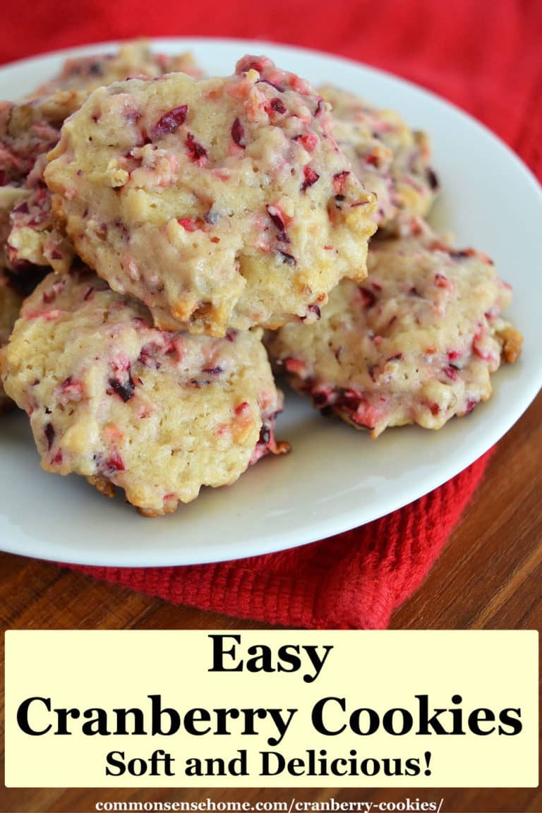 Cranberry Cookies Made with Fresh Cranberries and Nuts