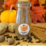 small jar of homemade pumpkin spice