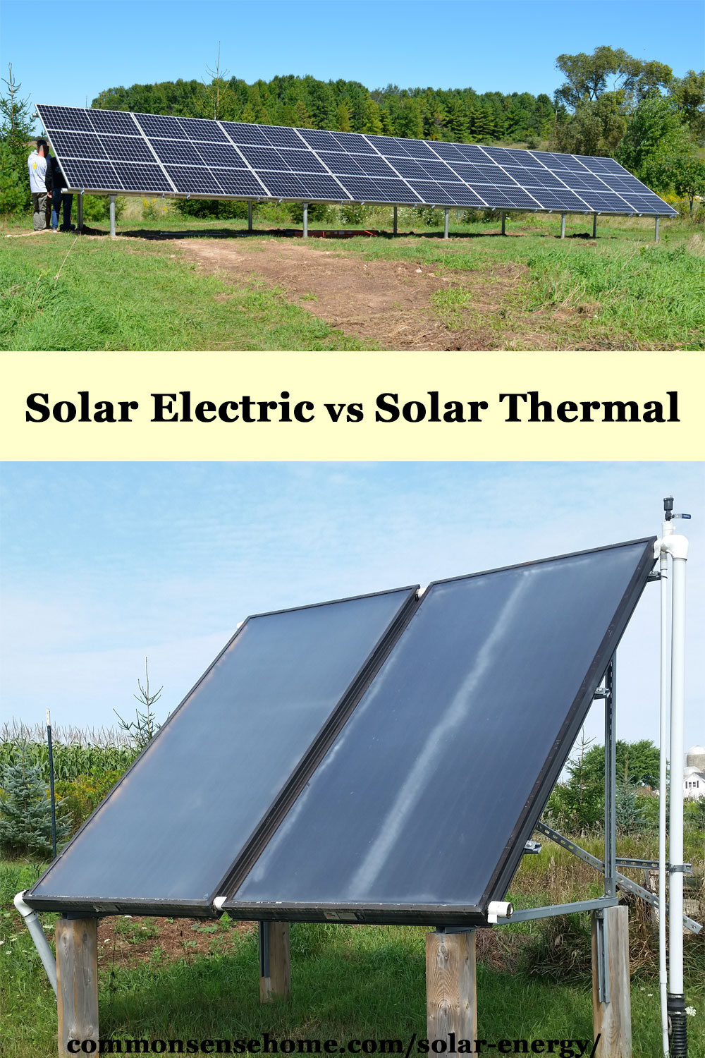 solar electric versus solar thermal