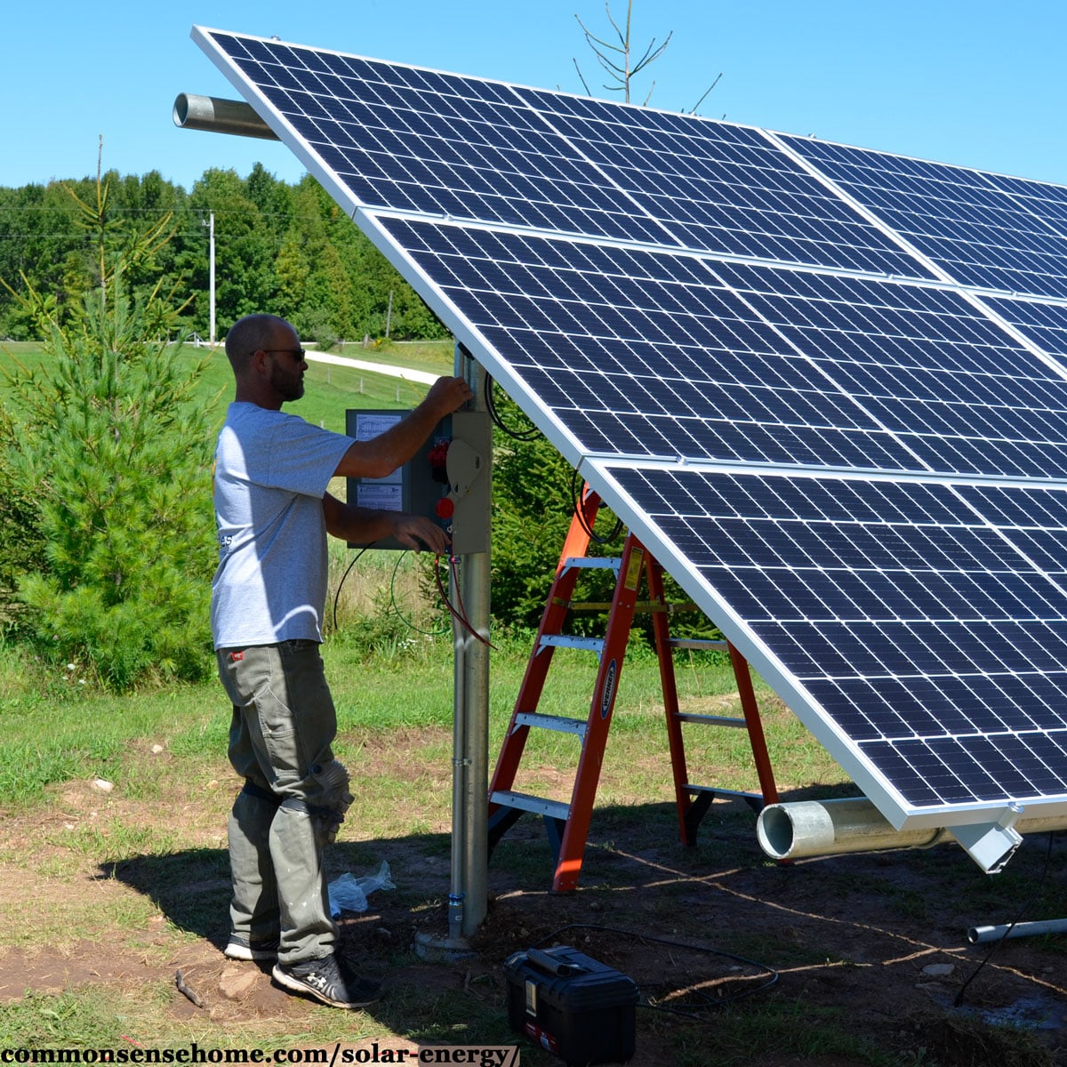 installing solar electric panels