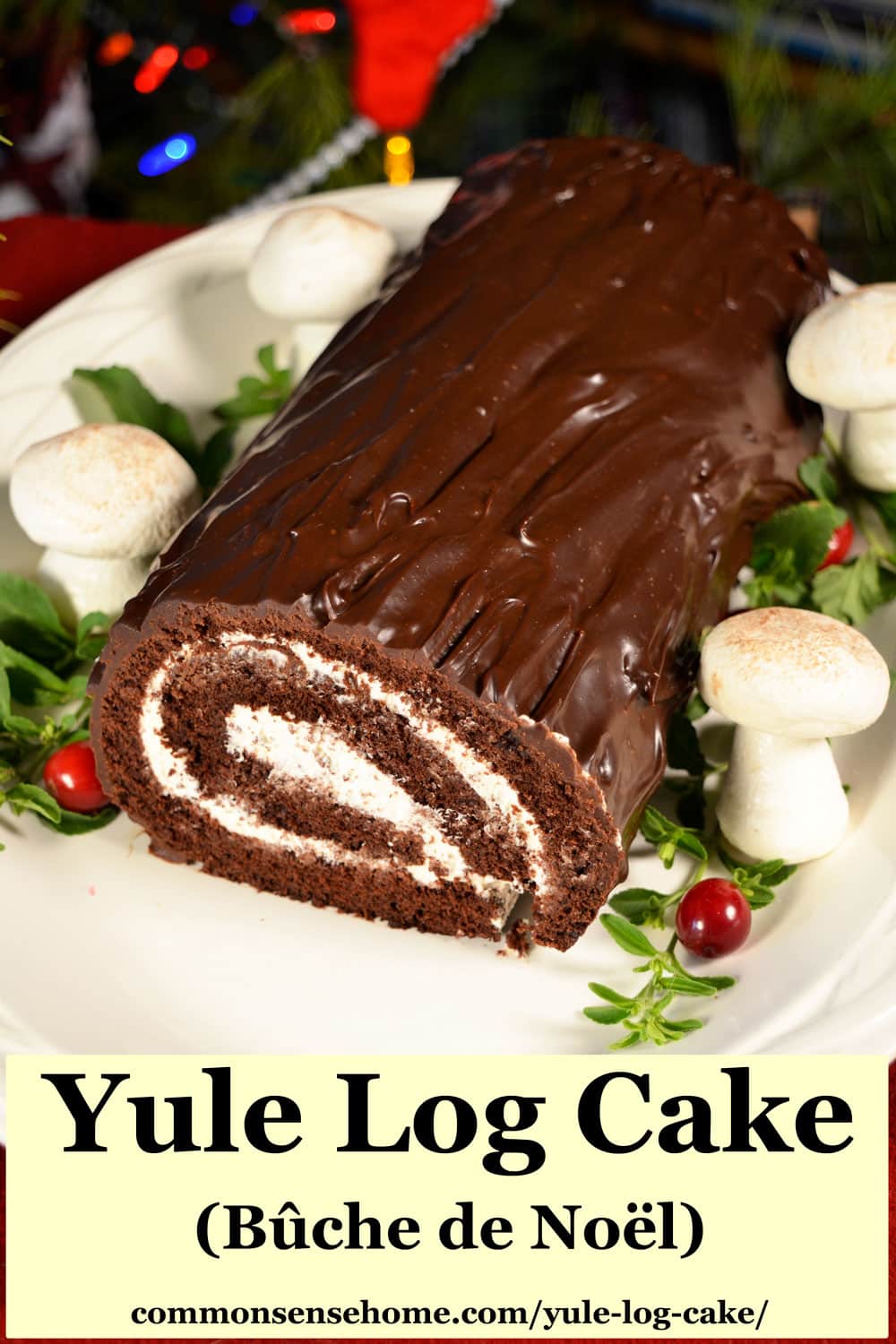 Yule Log Cake (Bûche De Noël) - A Festive Holiday Treat