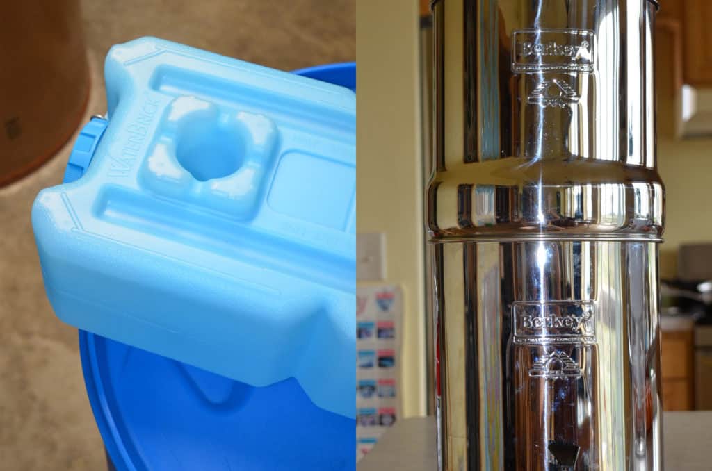 Emergency water storage and filtration