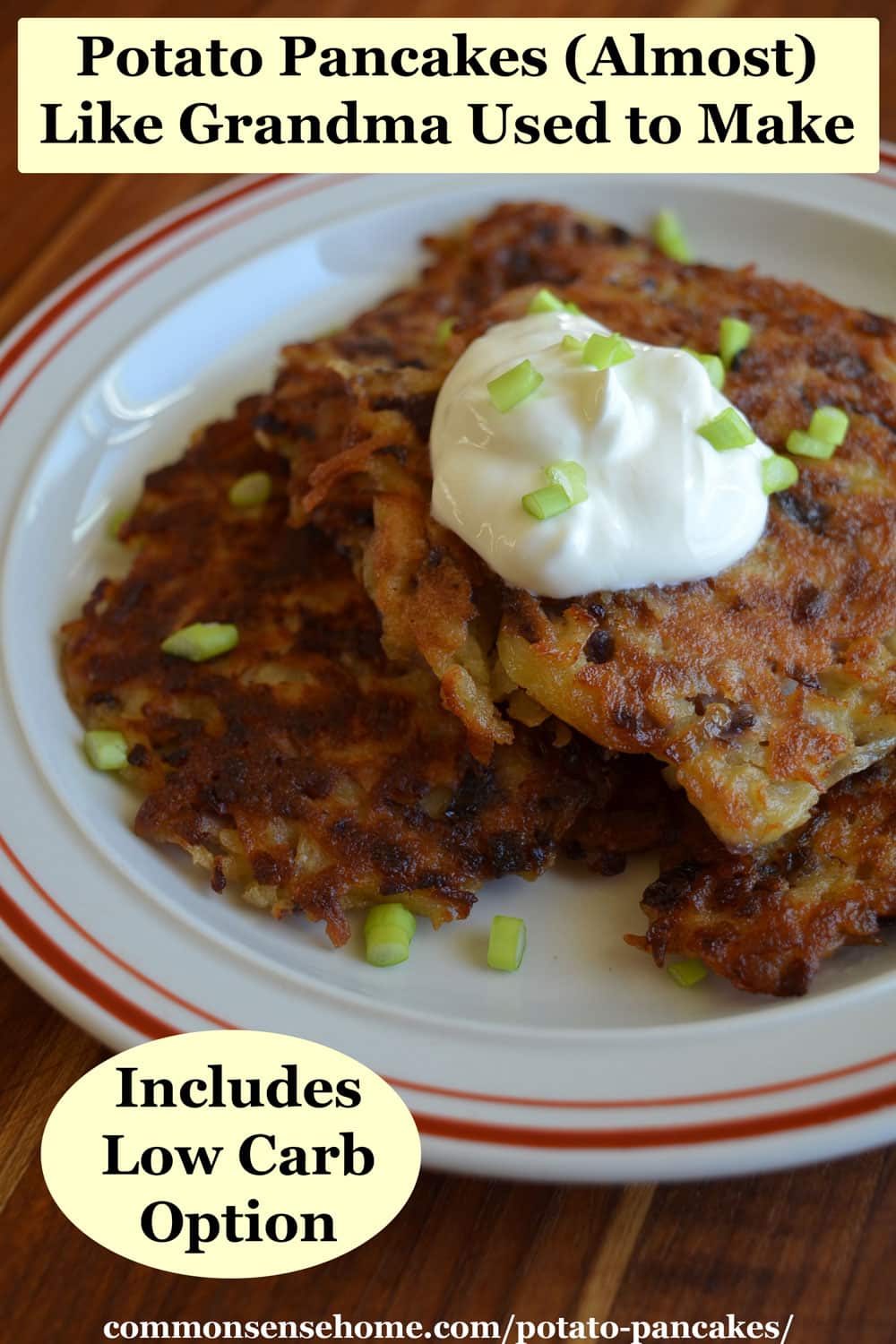 Lightened Up Potato Pancakes - Keeping On Point