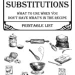 cooking substitutions