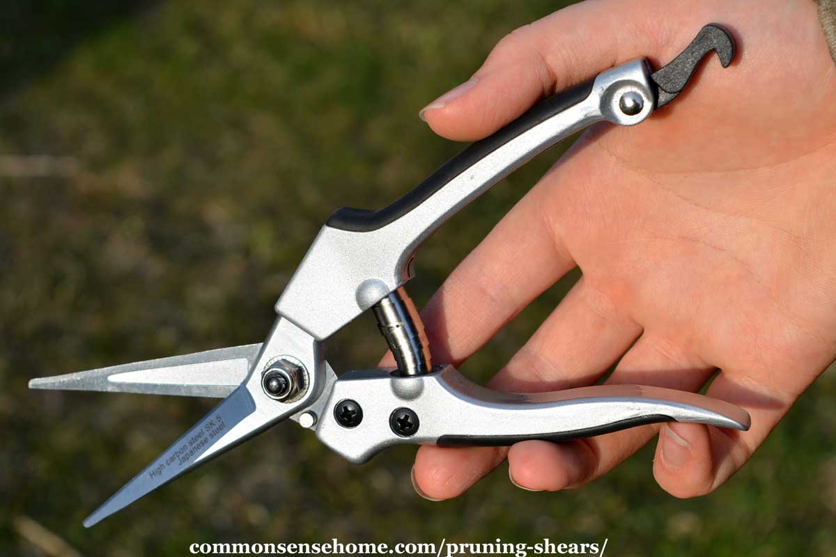 Pruning Shear Gardening Hand Pruning Snips with Straight Stainless Steel Blades 