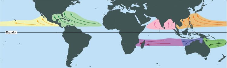 hurricane patterns