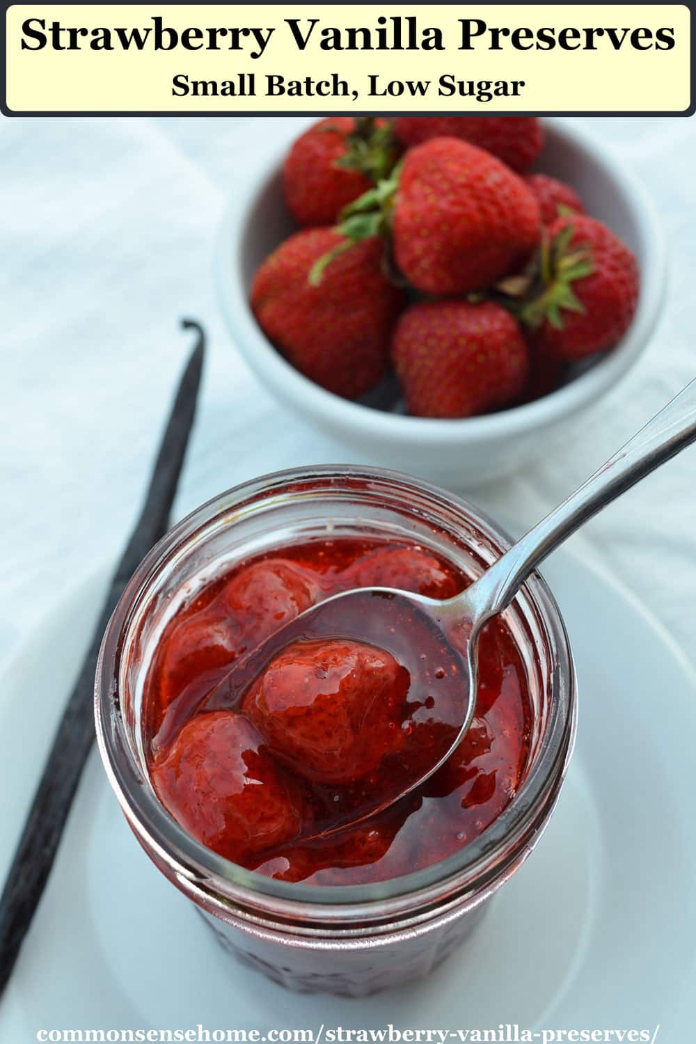 Strawberry Vanilla Preserves