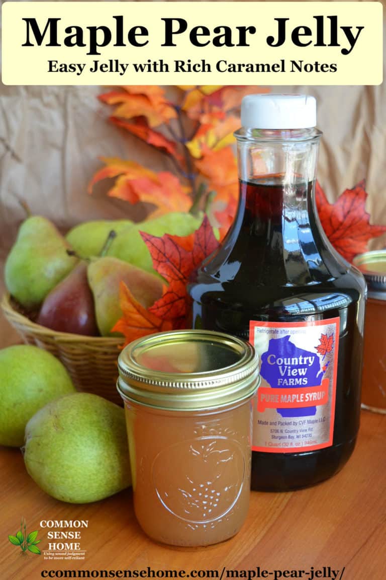 Maple Pear Jelly - Easy Jelly with Rich Caramel Notes