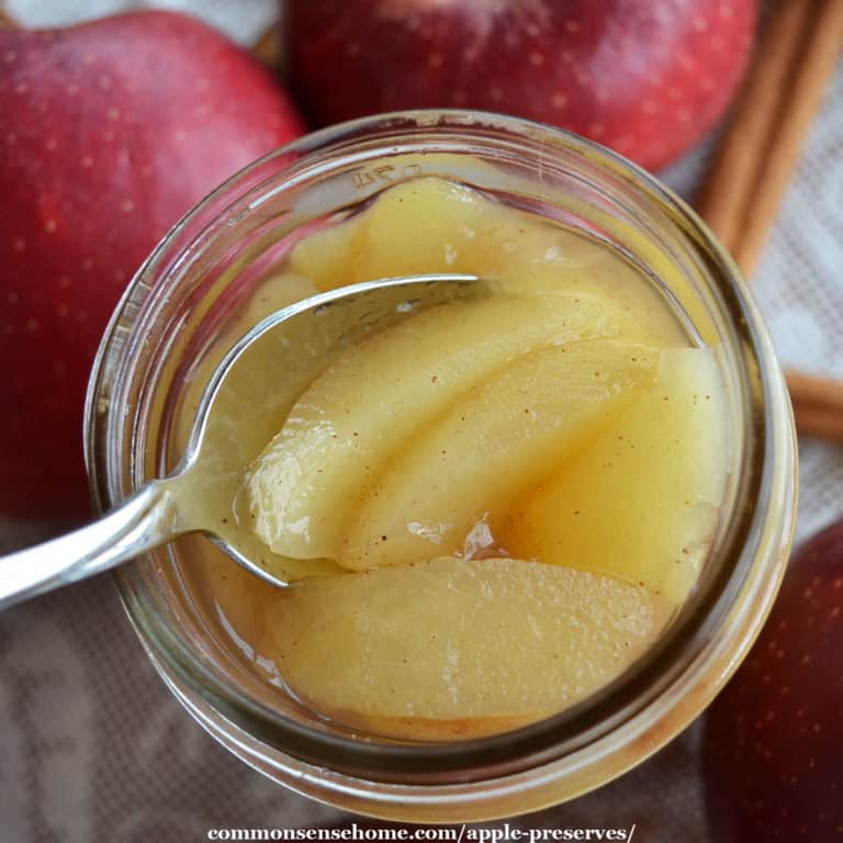 Brandied Cinnamon Apple Preserves (Low Sugar Recipe)