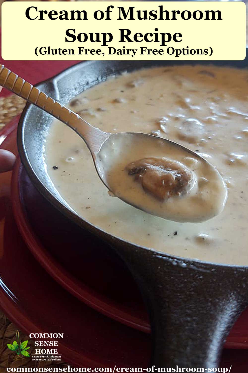 cream of mushroom soup recipe