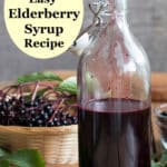 Safe for Kids Easy Elderberry Syrup Recipe
