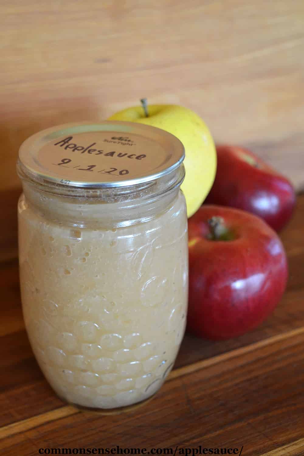 home canned applesauce