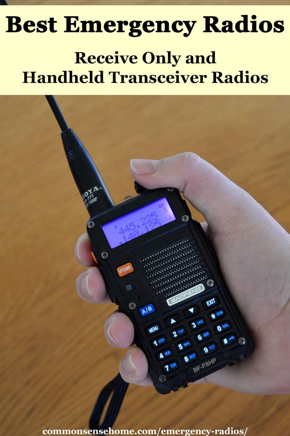 BaoFeng UV-5R - Emergency Communication & Frequencies