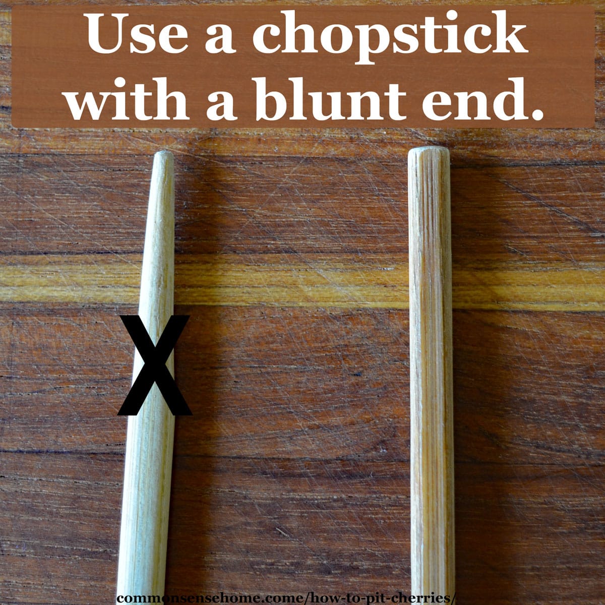 Use a chopstick with a blunt tip.