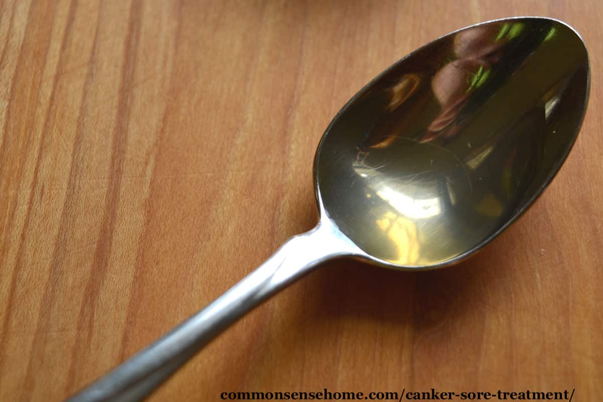 spoon full of apple cider vinegar