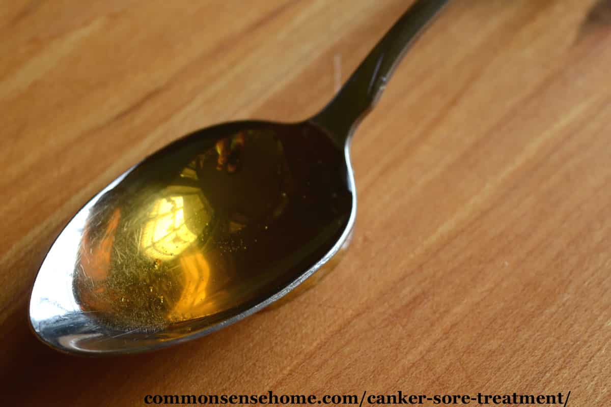 spoon filled with honey