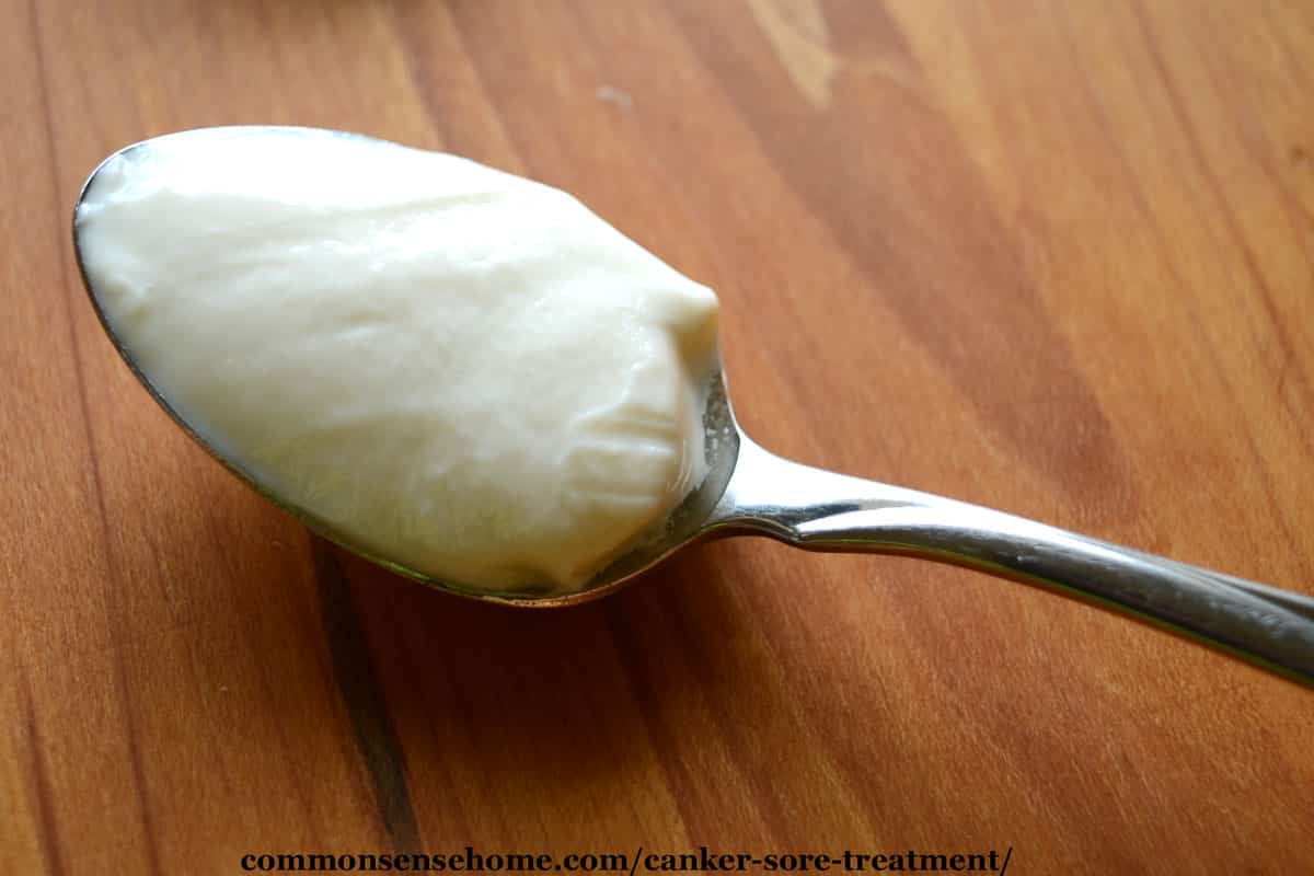 spoonful of yogurt