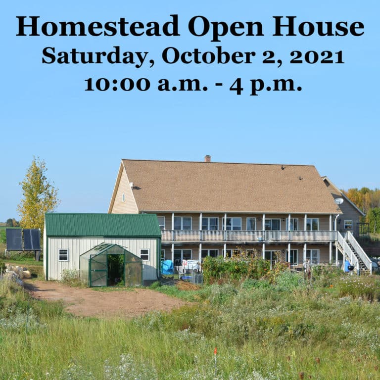 Common Sense Homestead Open House – October 2, 2021 10 a.m.- 4 p.m.