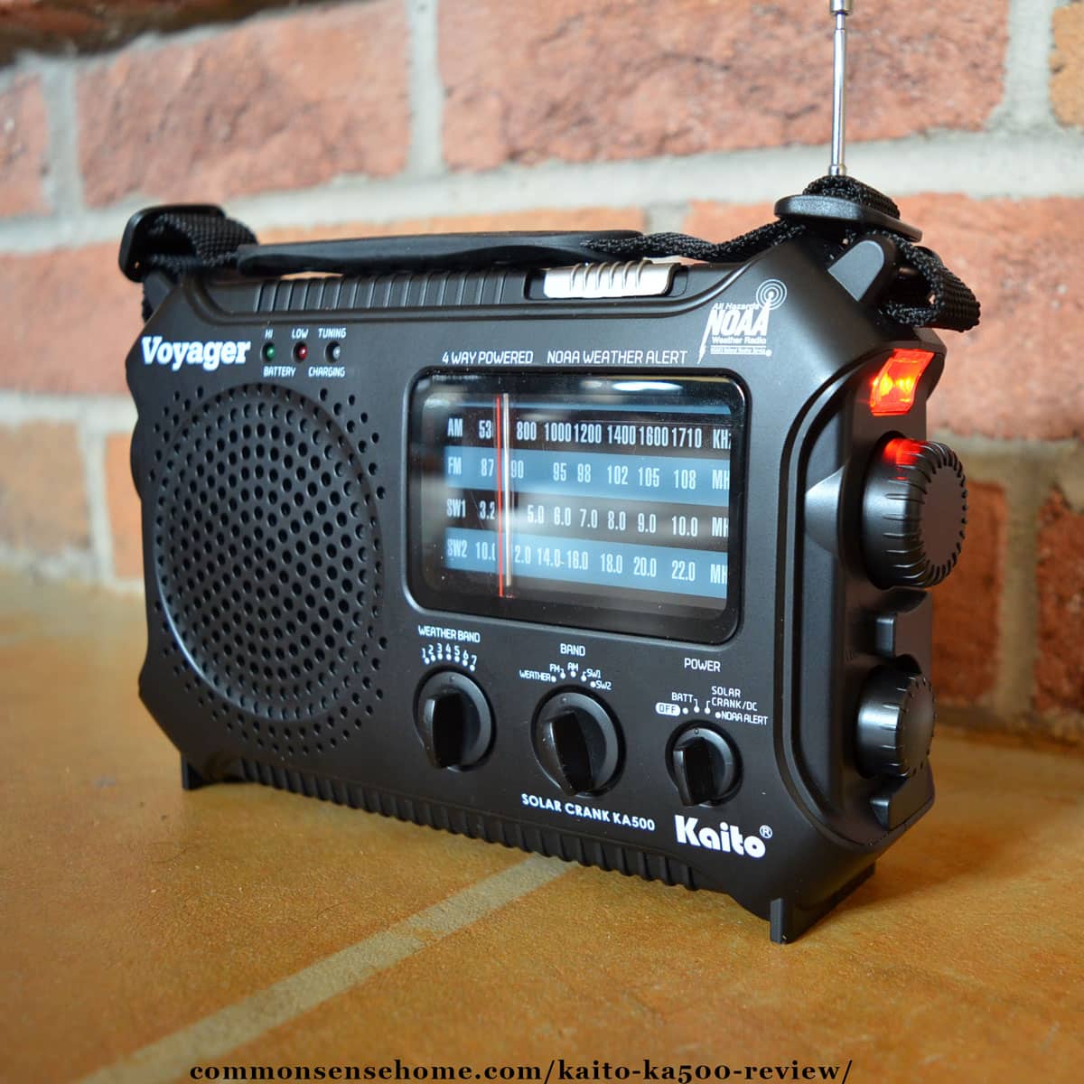 CCRadio Solar Digital AM, FM, Weather + Alert Windup Emergency Radio