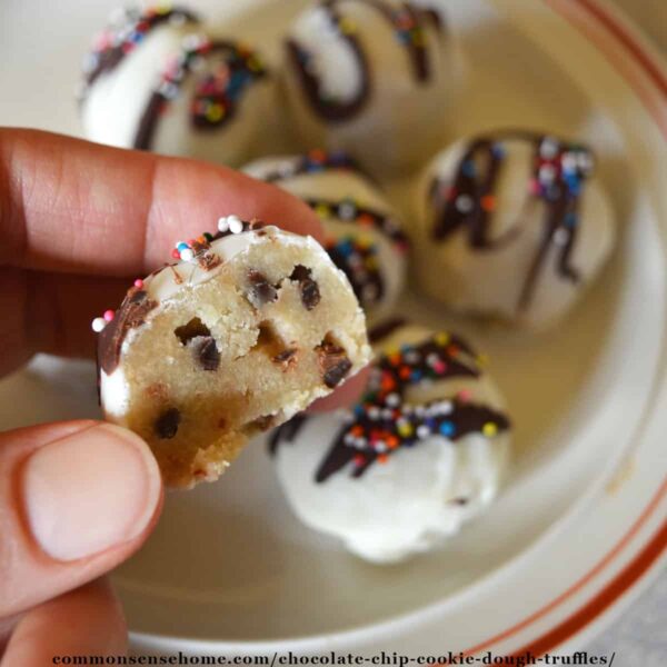 Chocolate Chip Cookie Dough Truffles Gluten Free, Grain Free
