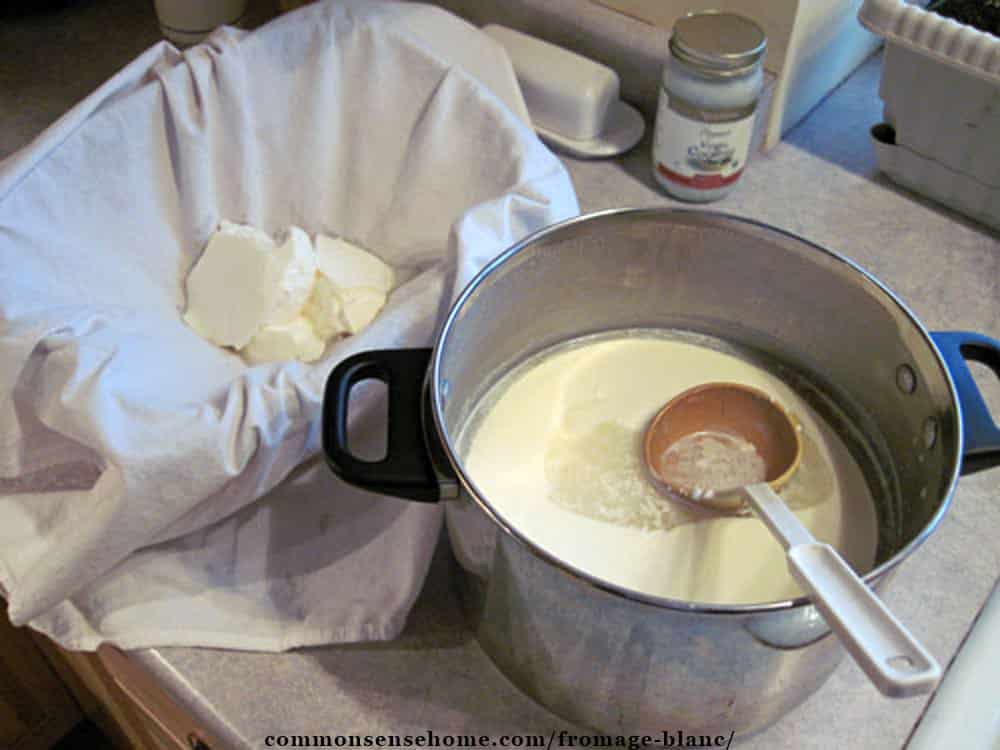 loading the cultured curd into the towel