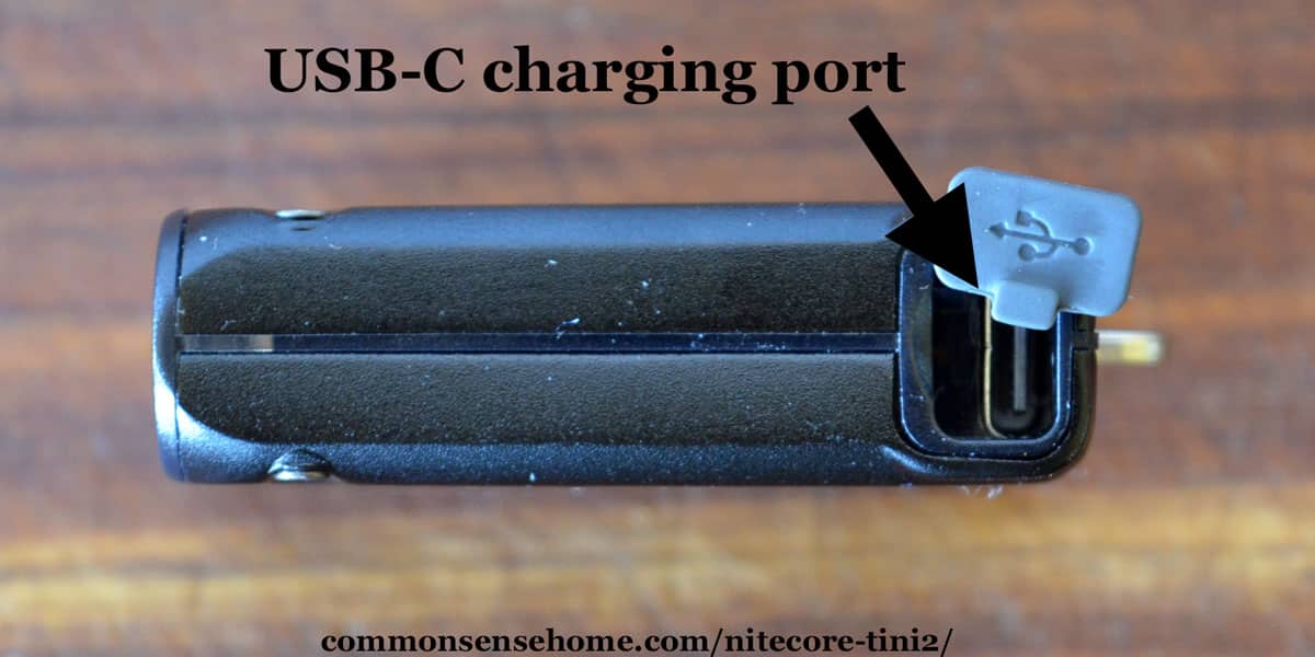 USB-C charging port