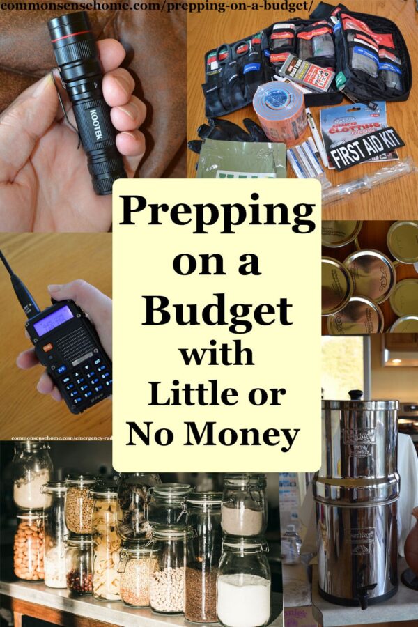 Prepping on a budget with little or no money