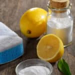 lemon and baking soda to remove blood stains