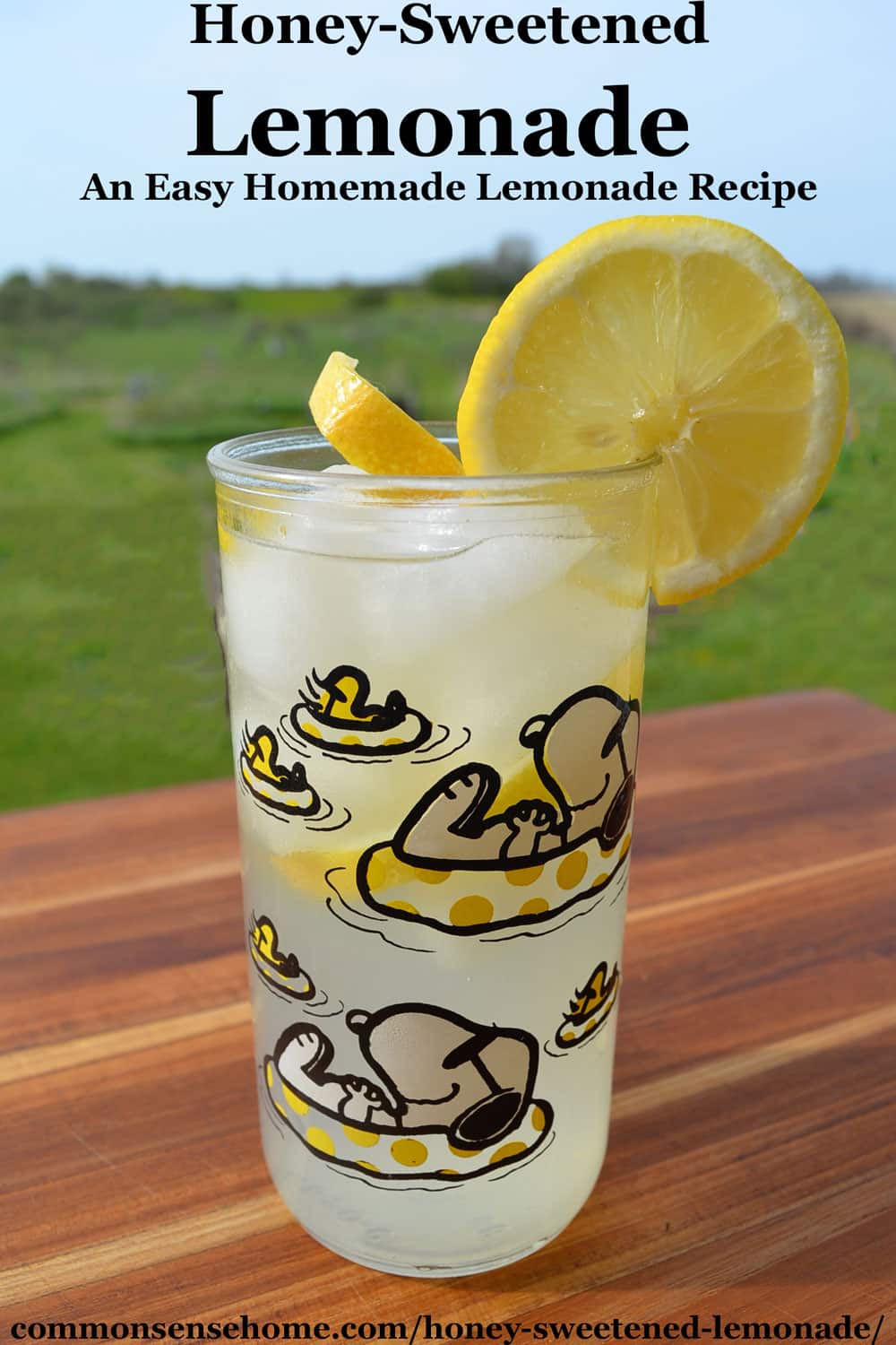 honey sweetened lemonade