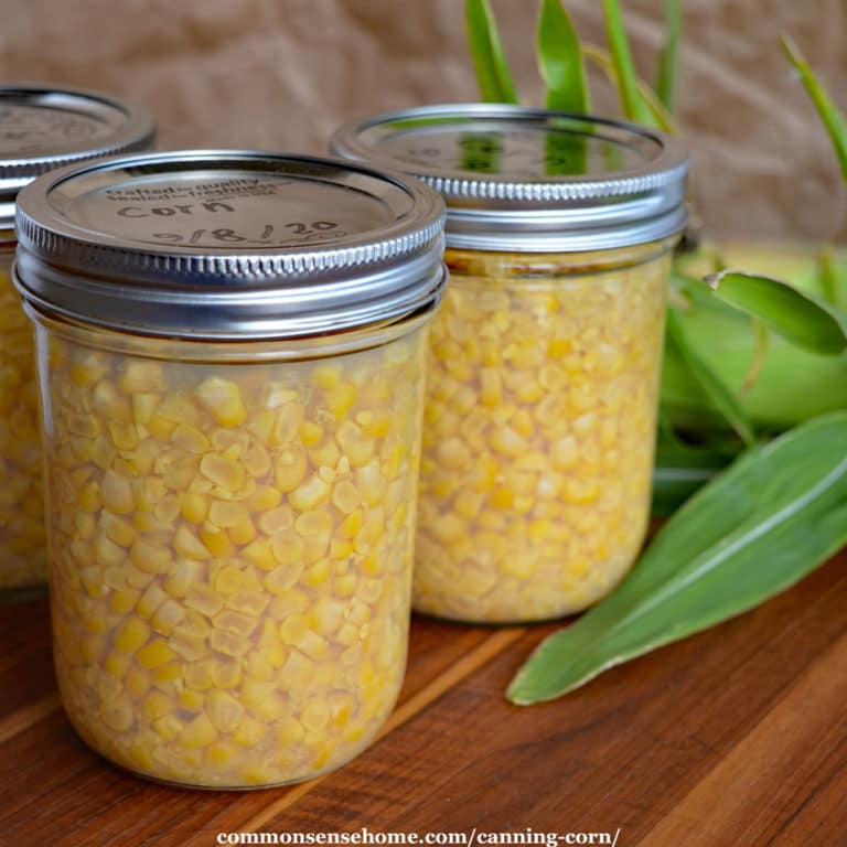 Canning Corn – Raw Pack, Hot Pack, Cream Style