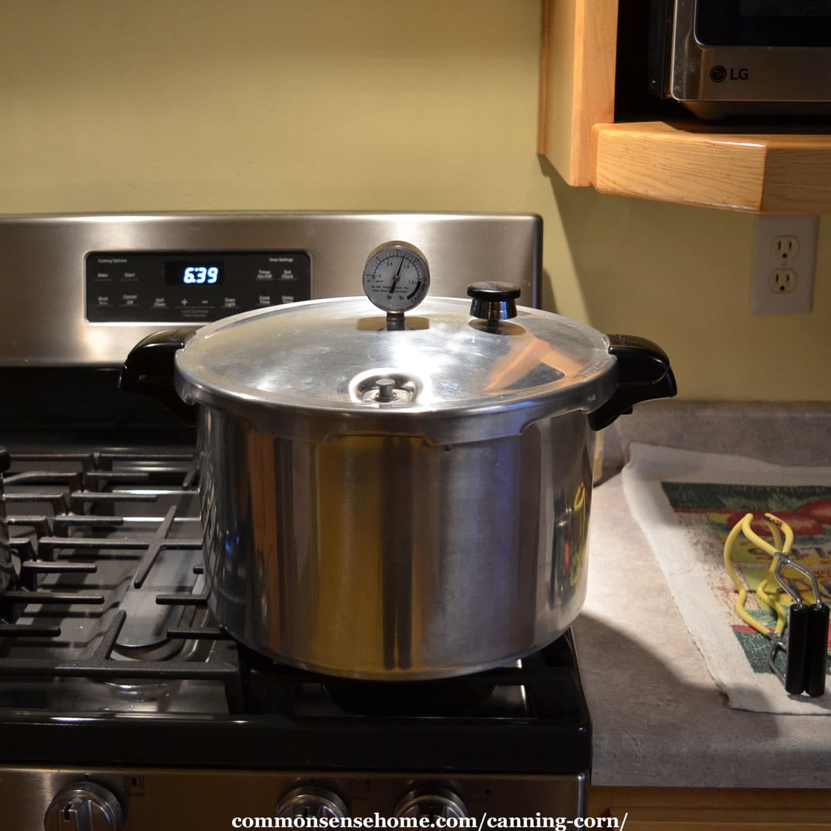 pressure canner on stove top