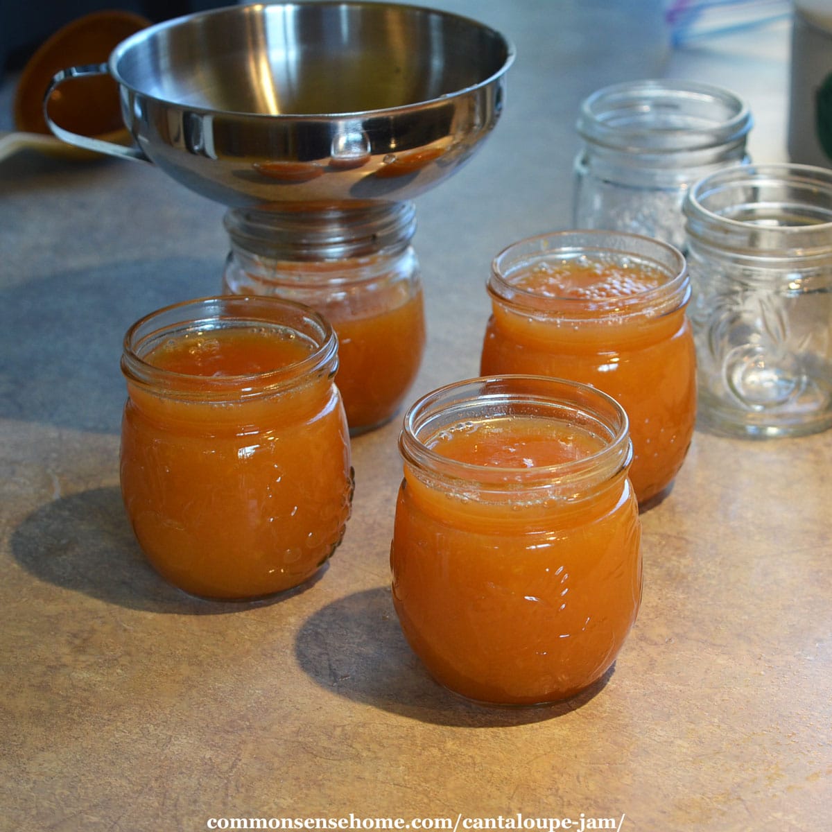 filling jam jars