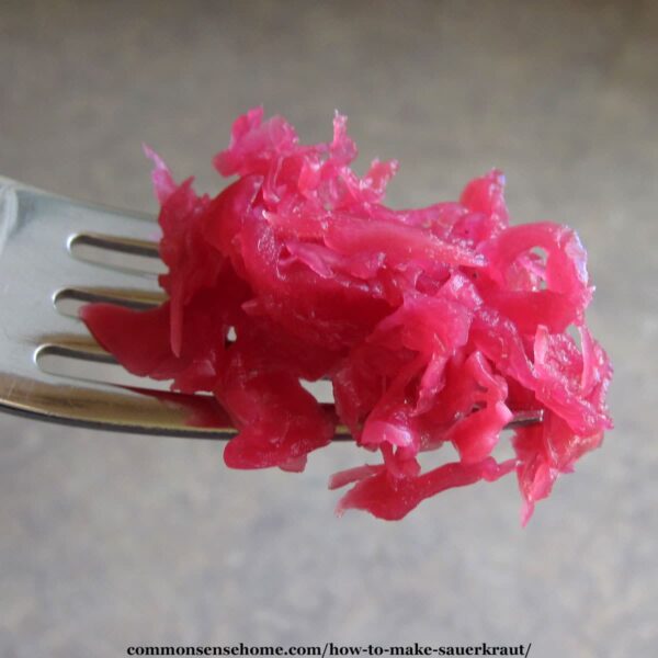 pink sauerkraut
