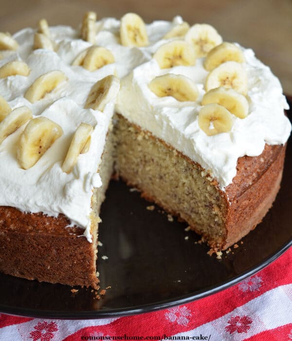 easy homemade banana cake
