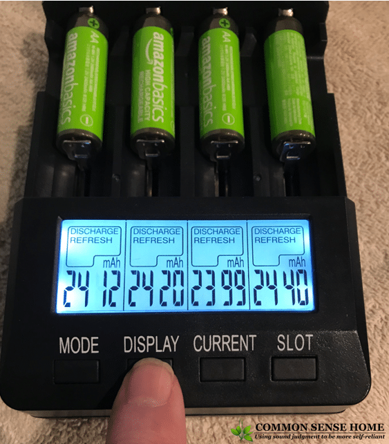 OPUS BT C3400 Battery Charger charging Amazon Basics batteries