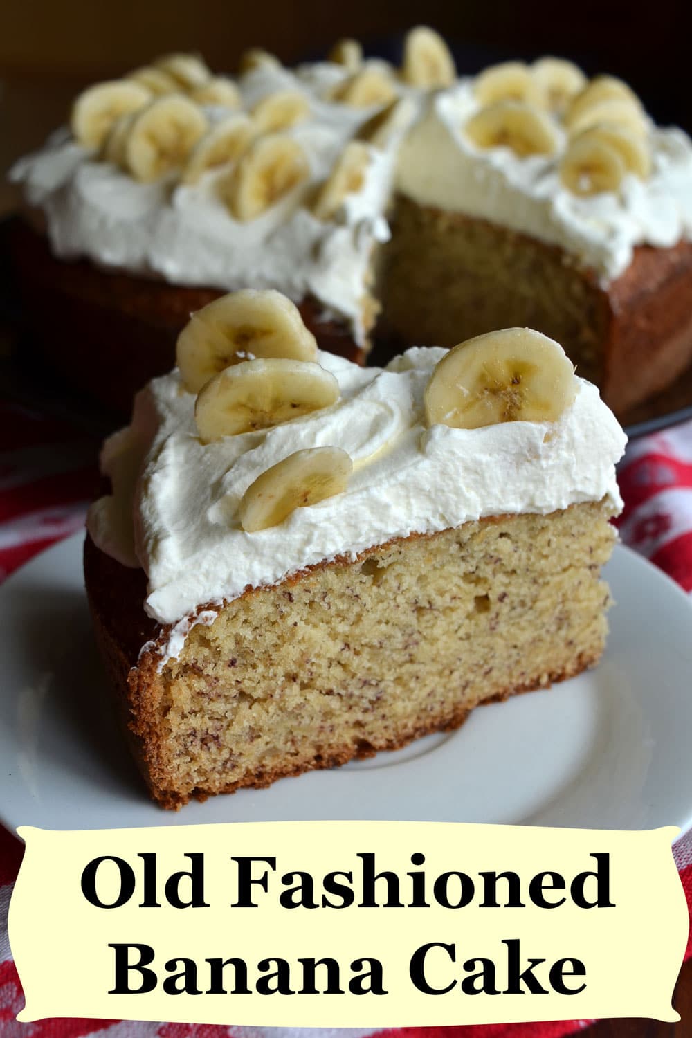 old fashioned banana cake